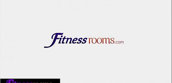  Fitness Rooms Big cock personal trainer fucks sexy redhead on exercise bike